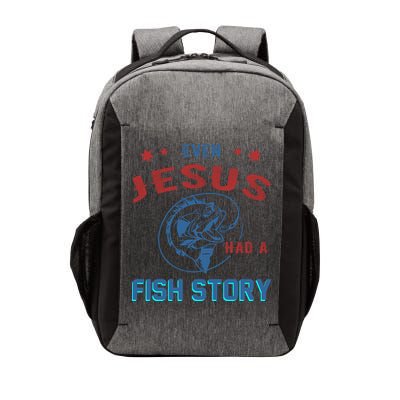 Even Jesus Had A Fish Story Funny Fishing Vector Backpack