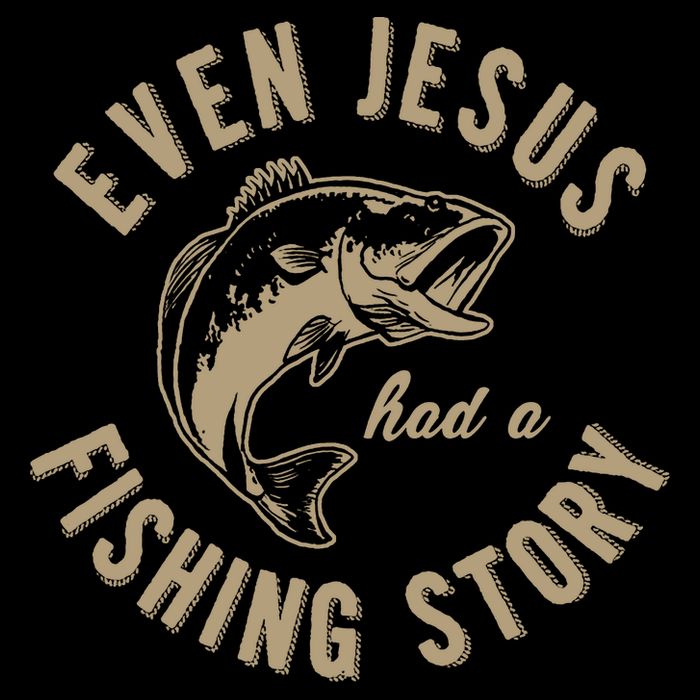 Even Jesus Had A Fishing Story Gift Funny Christian Fish 16 in Basic Backpack