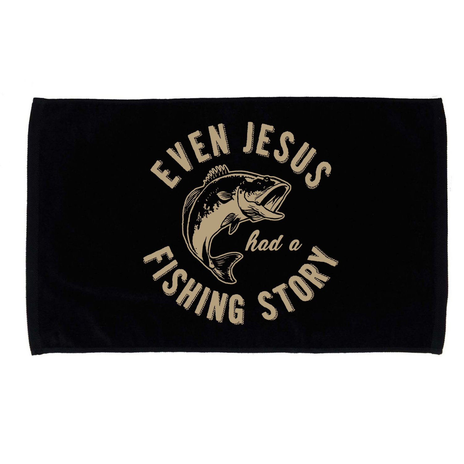 Even Jesus Had A Fishing Story Gift Funny Christian Fish Microfiber Hand Towel