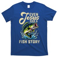 Even Jesus Had A Fish Story Funny Fisher Fishing Bass Gift T-Shirt