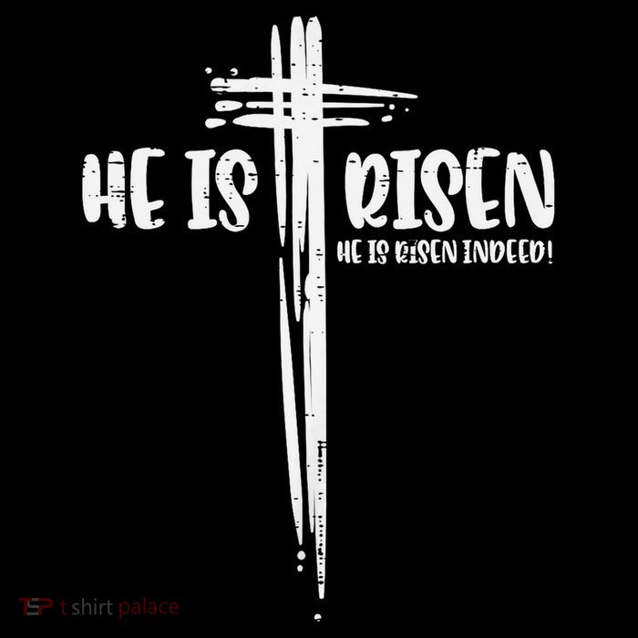 Easter Jesus He Is Risen Indeed Religious Christian Bucket Hat