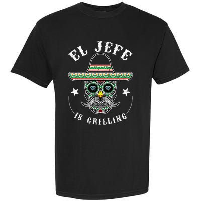 El Jefe Is Grilling Stand Garment-Dyed Heavyweight T-Shirt