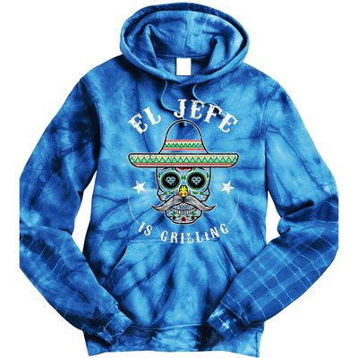 El Jefe Is Grilling Stand Tie Dye Hoodie