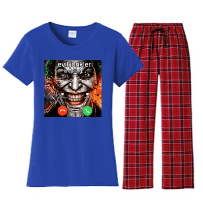 Evil Jonkler Is Calling Women's Flannel Pajama Set