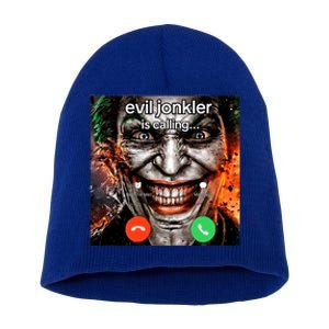 Evil Jonkler Is Calling Short Acrylic Beanie