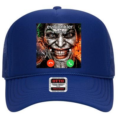 Evil Jonkler Is Calling High Crown Mesh Back Trucker Hat