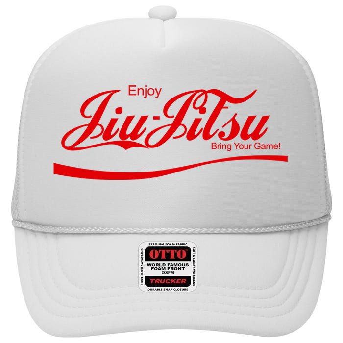 Enjoy Jiu Jitsu High Crown Mesh Back Trucker Hat