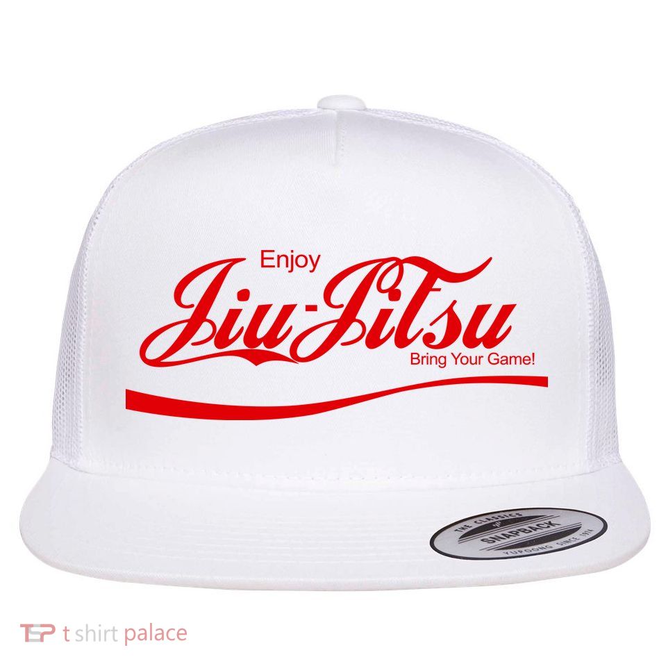 Enjoy Jiu Jitsu Flat Bill Trucker Hat