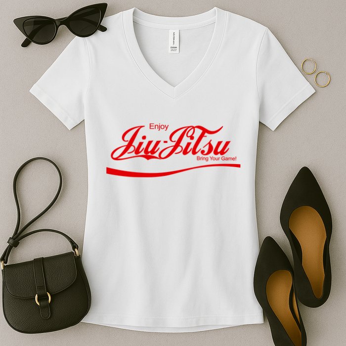 Enjoy Jiu Jitsu Women's V-Neck T-Shirt