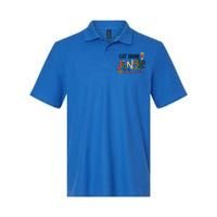 Eat Jingle Like You Mean It Christmas Spirit Holiday Cute Gift Softstyle Adult Sport Polo