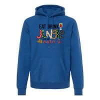 Eat Jingle Like You Mean It Christmas Spirit Holiday Cute Gift Premium Hoodie