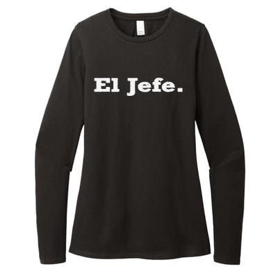 El Jefe Mexican Humor Orgullo Mexicano Womens CVC Long Sleeve Shirt