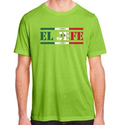 El Jefe Mexican Chef Hispanic Boss Mexico Dia De Los Muertos Adult ChromaSoft Performance T-Shirt