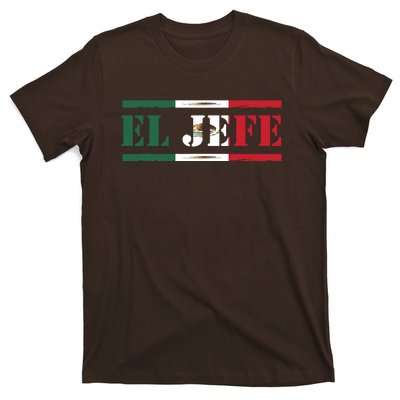 El Jefe Mexican Chef Hispanic Boss Mexico Dia De Los Muertos T-Shirt