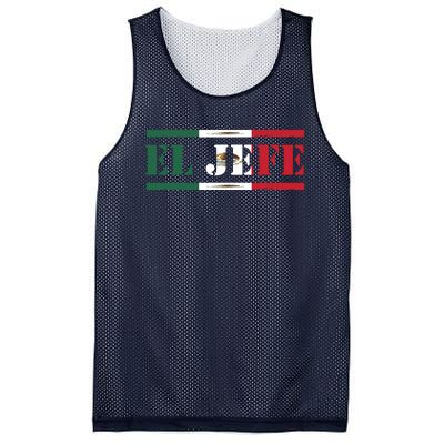 El Jefe Mexican Chef Hispanic Boss Mexico Dia De Los Muertos Mesh Reversible Basketball Jersey Tank