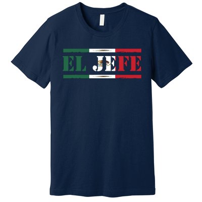 El Jefe Mexican Chef Hispanic Boss Mexico Dia De Los Muertos Premium T-Shirt