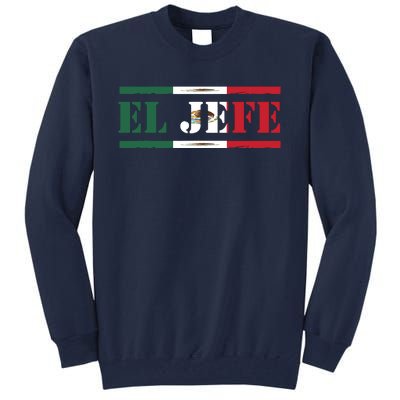 El Jefe Mexican Chef Hispanic Boss Mexico Dia De Los Muertos Tall Sweatshirt