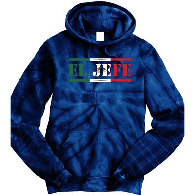 El Jefe Mexican Chef Hispanic Boss Mexico Dia De Los Muertos Tie Dye Hoodie