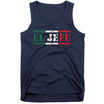 El Jefe Mexican Chef Hispanic Boss Mexico Dia De Los Muertos Tank Top