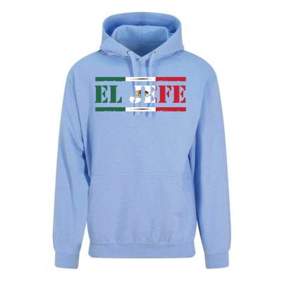 El Jefe Mexican Chef Hispanic Boss Mexico Dia De Los Muertos Unisex Surf Hoodie