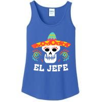 El Jefe Mexican Skull Day Of The Dead Ladies Essential Tank