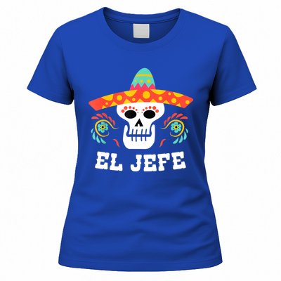 El Jefe Mexican Skull Day Of The Dead Women's T-Shirt