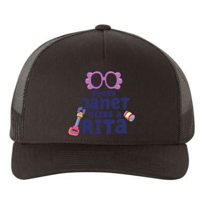 Every Janet Needs A Rita. Yupoong Adult 5-Panel Trucker Hat