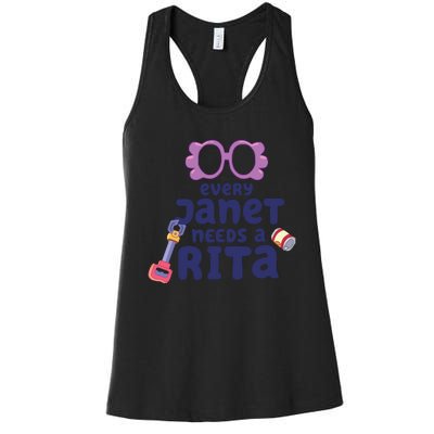 Every Janet Needs A Rita. Women's Racerback Tank