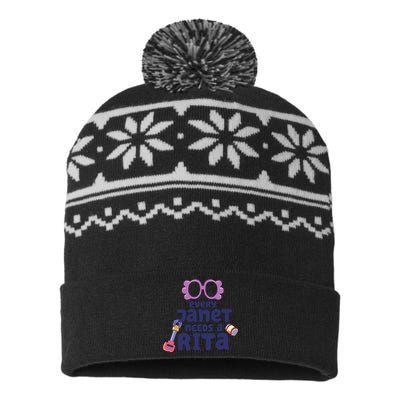 Every Janet Needs A Rita. USA-Made Snowflake Beanie