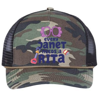 Every Janet Needs A Rita. Retro Rope Trucker Hat Cap