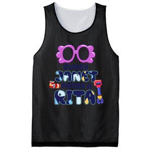 Every Janet Needs A Rita Magnet Mesh Reversible Basketball Jersey Tank