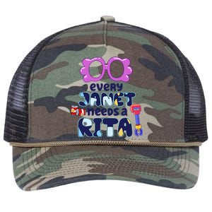 Every Janet Needs A Rita Magnet Retro Rope Trucker Hat Cap