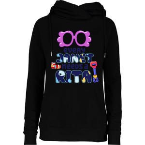 Every Janet Needs A Rita Magnet Womens Funnel Neck Pullover Hood