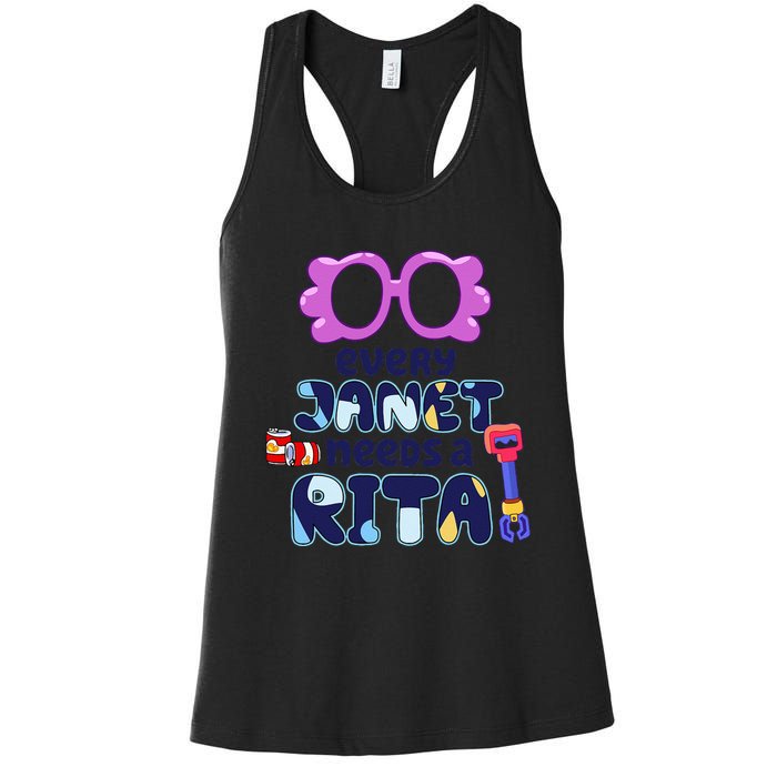 Every Janet Needs A Rita Magnet Women's Racerback Tank