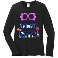 Every Janet Needs A Rita Magnet Ladies Long Sleeve Shirt