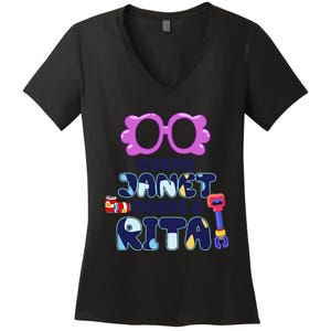 Every Janet Needs A Rita Magnet Women's V-Neck T-Shirt