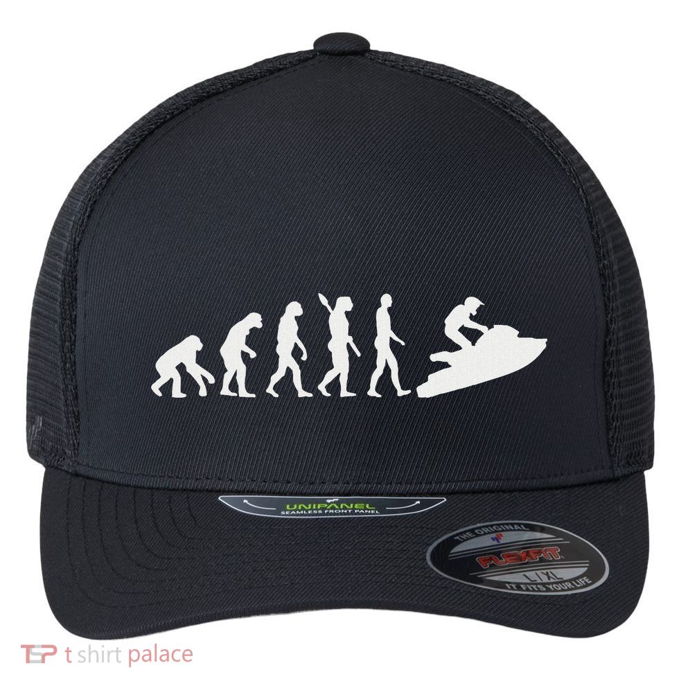 Evolution Jet Ski Flexfit Unipanel Trucker Cap