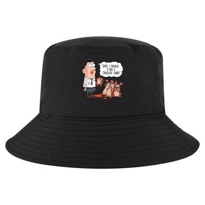 Easter Joke Sorry I Thought It Was A Chocolate Rabbit Cool Comfort Performance Bucket Hat