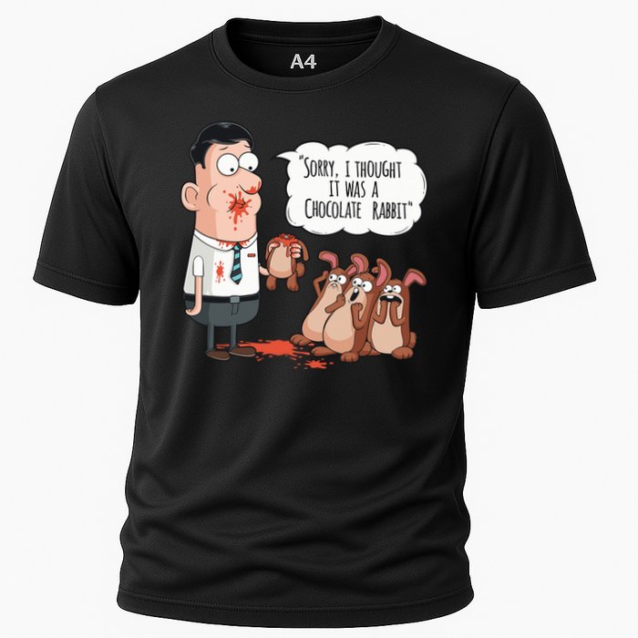 Easter Joke Sorry I Thought It Was A Chocolate Rabbit Performance Shirt