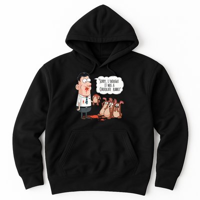 Easter Joke Sorry I Thought It Was A Chocolate Rabbit Hoodie