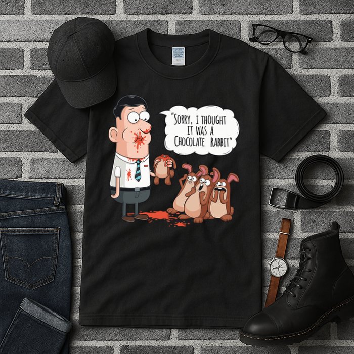 Easter Joke Sorry I Thought It Was A Chocolate Rabbit Tall T-Shirt