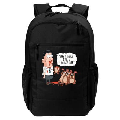 Easter Joke Sorry I Thought It Was A Chocolate Rabbit Backpack