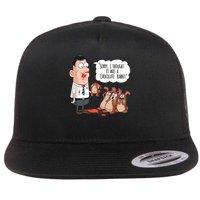 Easter Joke Sorry I Thought It Was A Chocolate Rabbit Flatbill Hat