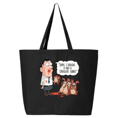 Easter Joke Sorry I Thought It Was A Chocolate Rabbit 25L Jumbo Tote