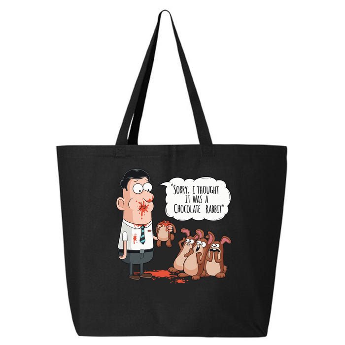 Easter Joke Sorry I Thought It Was A Chocolate Rabbit 25L Jumbo Tote