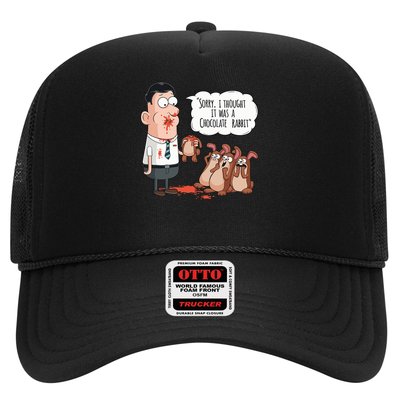 Easter Joke Sorry I Thought It Was A Chocolate Rabbit Trucker Hat