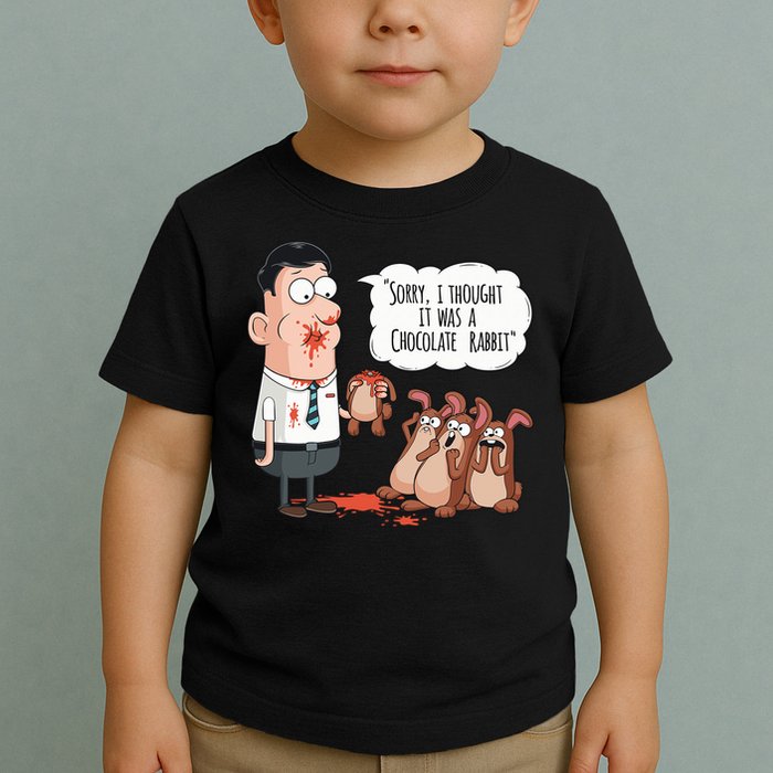 Easter Joke Sorry I Thought It Was A Chocolate Rabbit Toddler T-Shirt