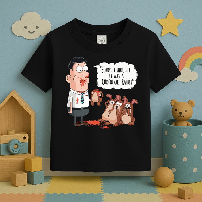 Easter Joke Sorry I Thought It Was A Chocolate Rabbit Toddler T-Shirt