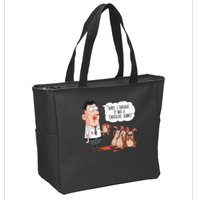 Easter Joke Sorry I Thought It Was A Chocolate Rabbit Zip Tote Bag