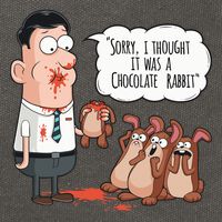Easter Joke Sorry I Thought It Was A Chocolate Rabbit Cotton Canvas Backpack